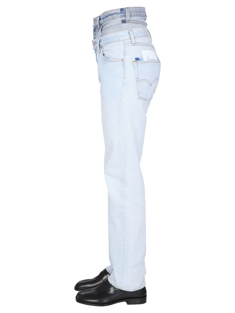 1/OFF Double-waisted Denim Jeans - Image 6