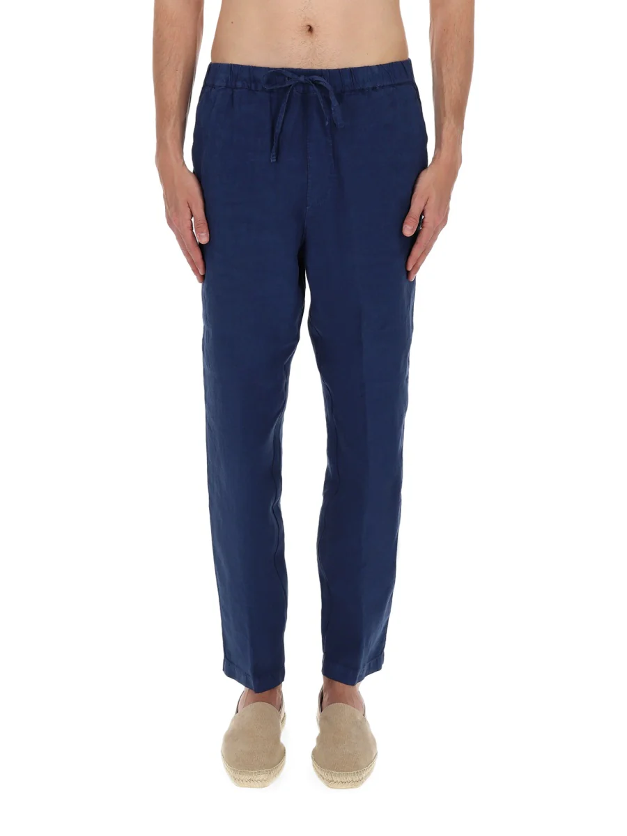 120% Lino Lightweight Linen Trousers with Drawstring - Size 48 - Image 6