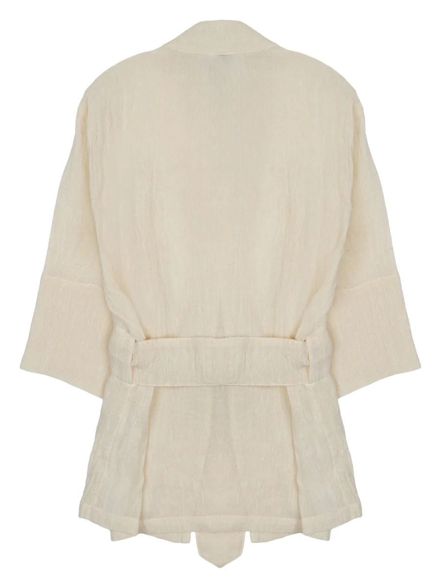 120% Lino Linen-Blend Women's Mini Jacket - Image 2