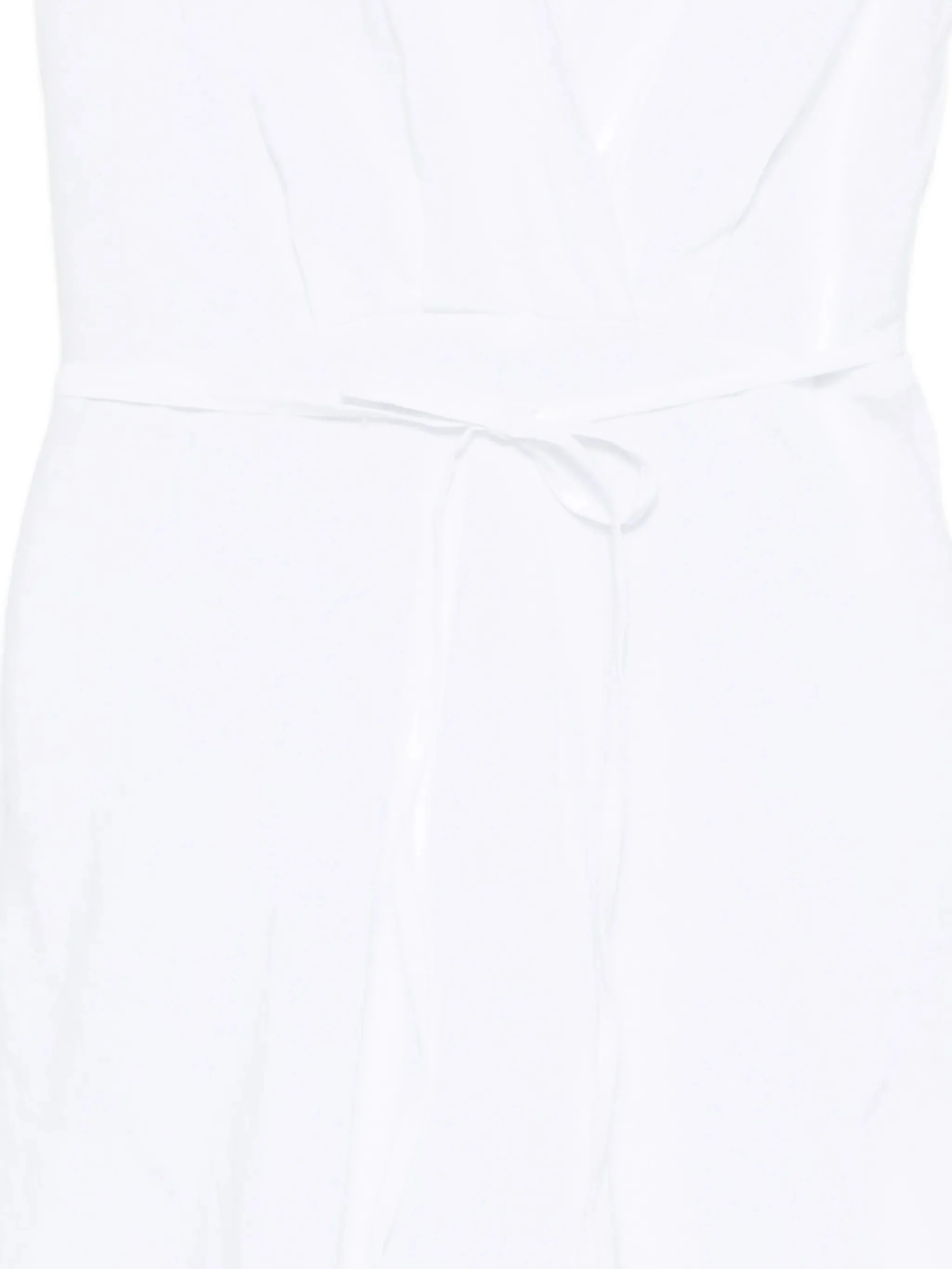 120% Lino Linen Mini Dress with Belt and V-Neck - Image 3