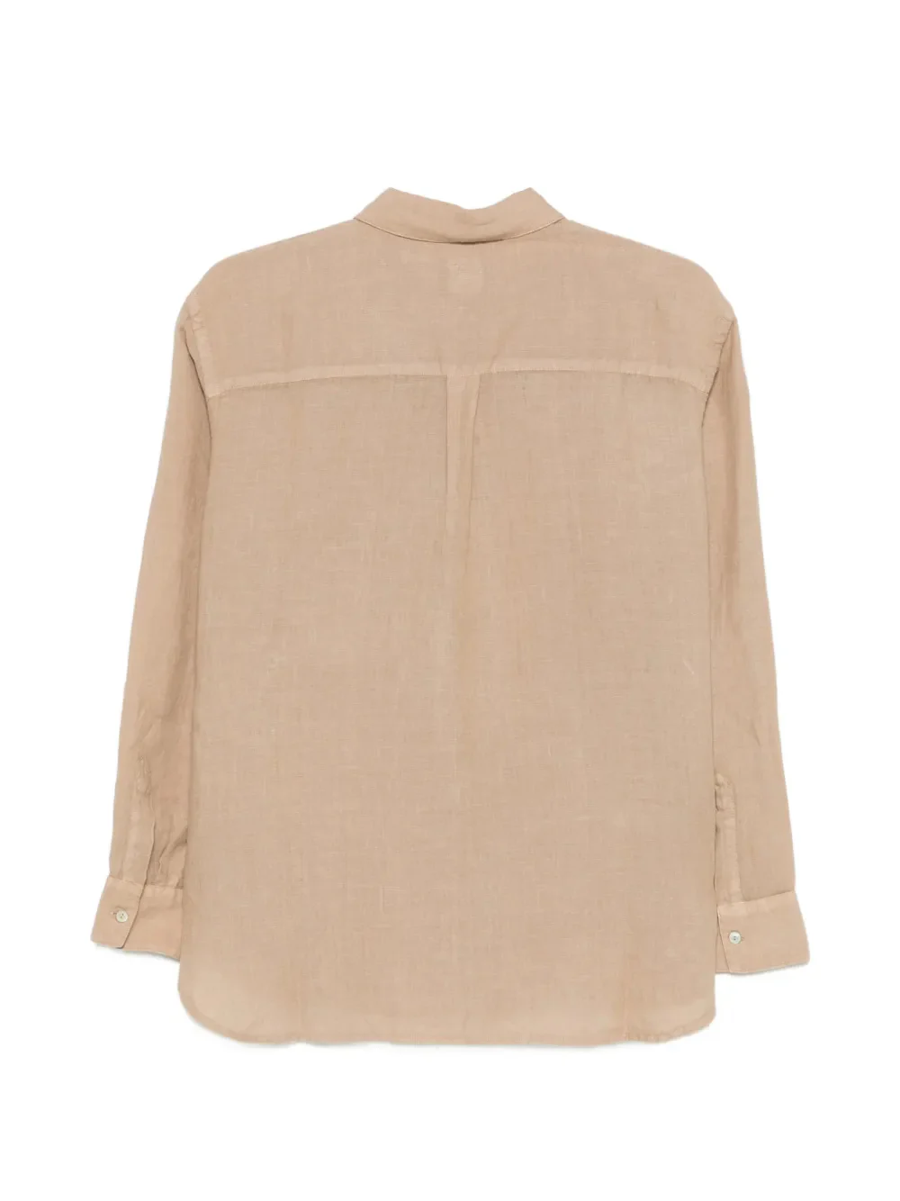 120% Lino Long-Sleeved Linen Shirt with Front Pocket - Perfect for Every Woman's Wardrobe - Image 2
