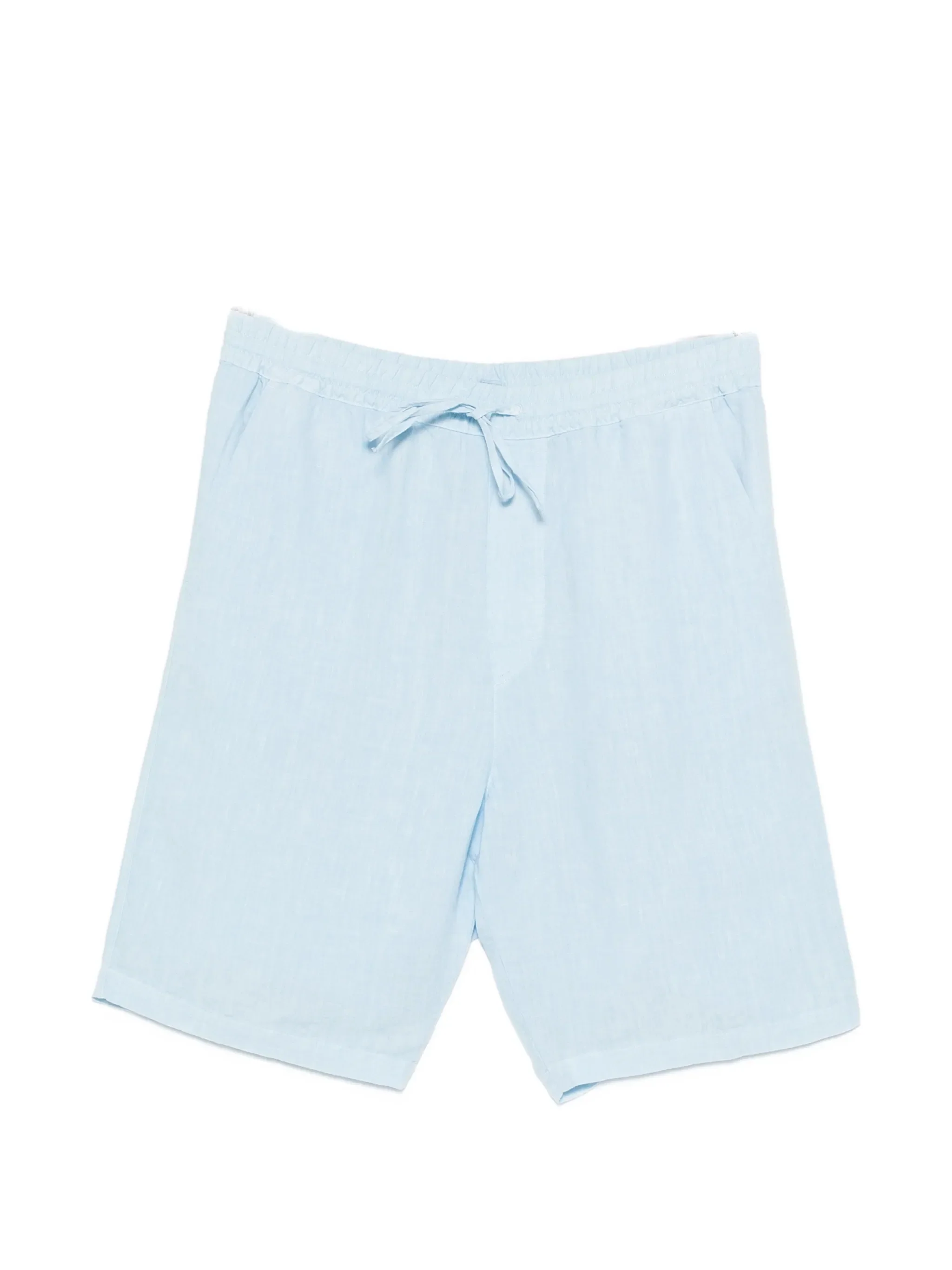 120% Lino Men's Linen Bermuda Shorts with Drawstring Waist - Size 33