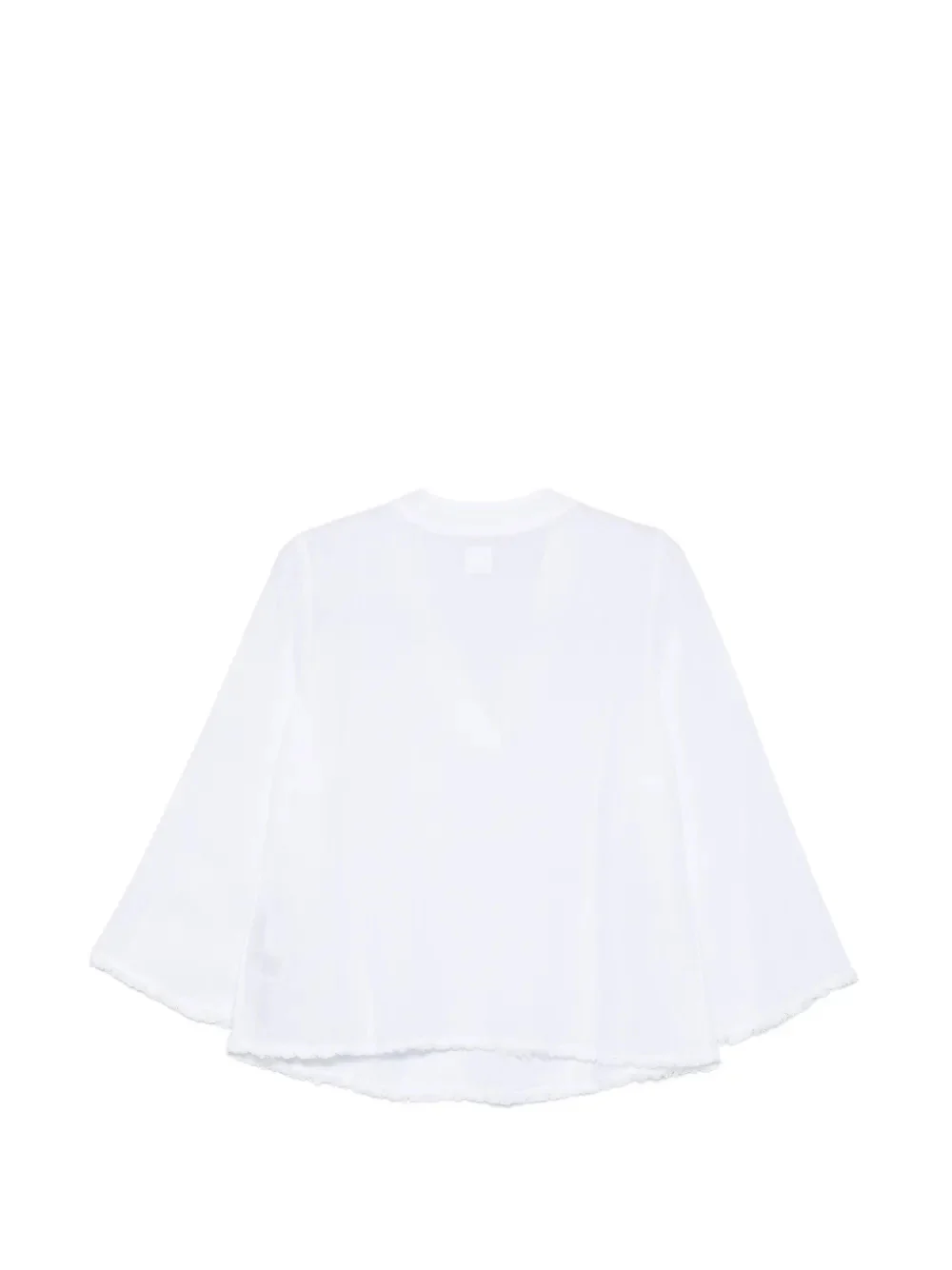 120% Lino V-neck Sequin Blouse with Three-Quarter Length Sleeves - Size 38 - Image 2