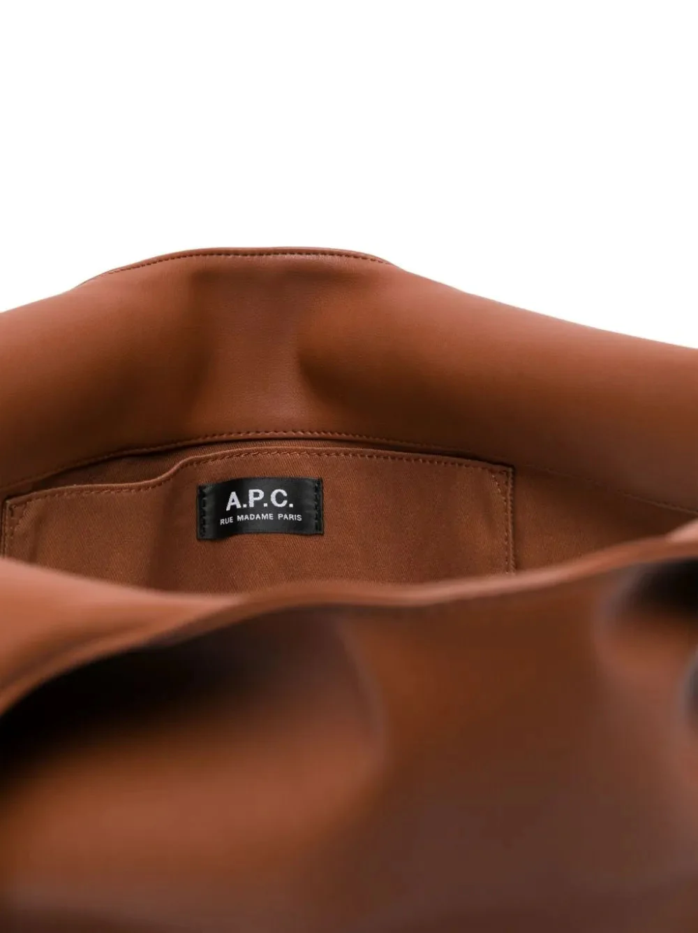 A.p.c. Chic Two-Handle Bag with Logo and Inside Pocket - 27 cm Height - Image 5