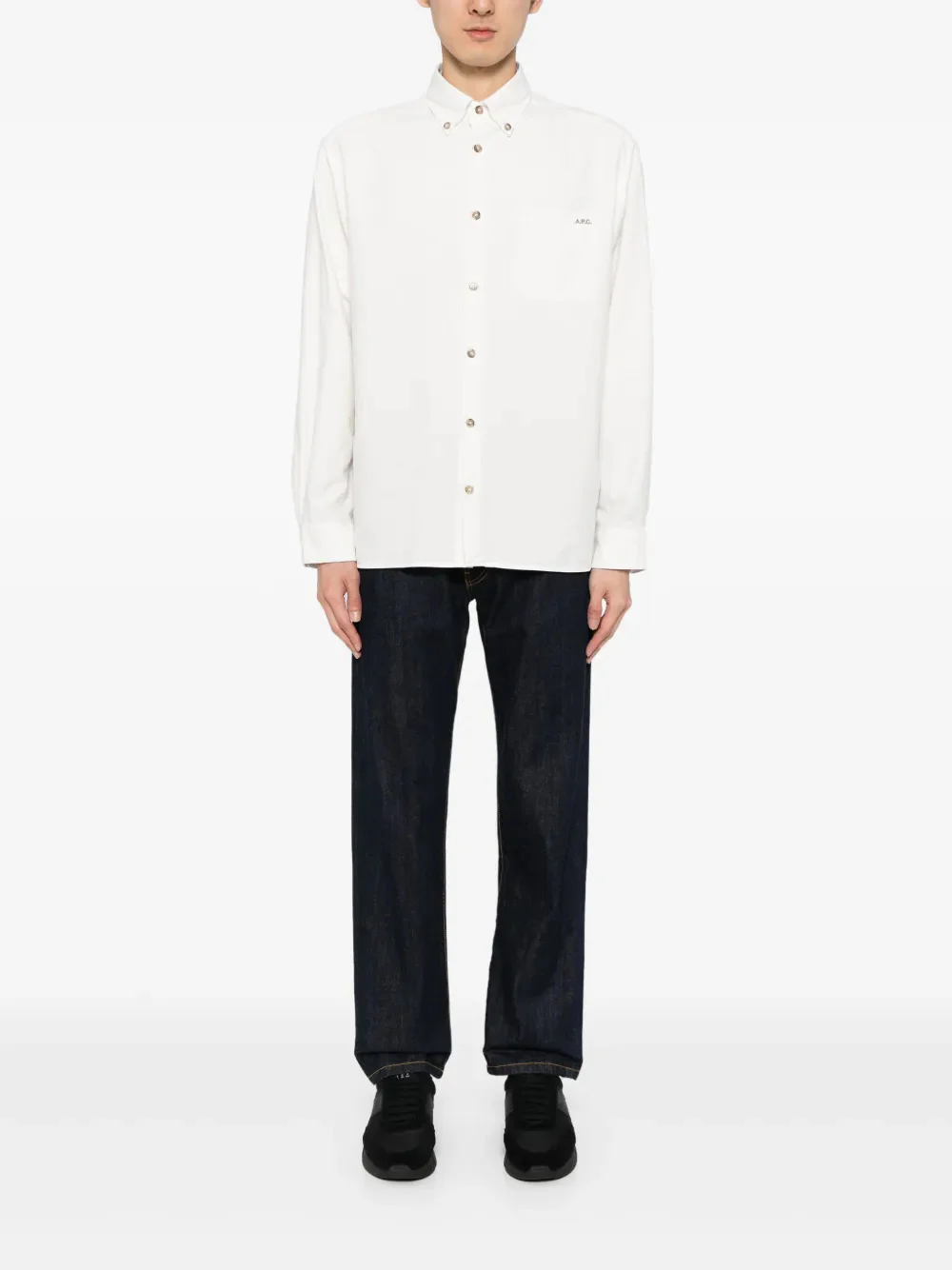 A.p.c. Classic Button-Down Shirt in Size M - Image 2