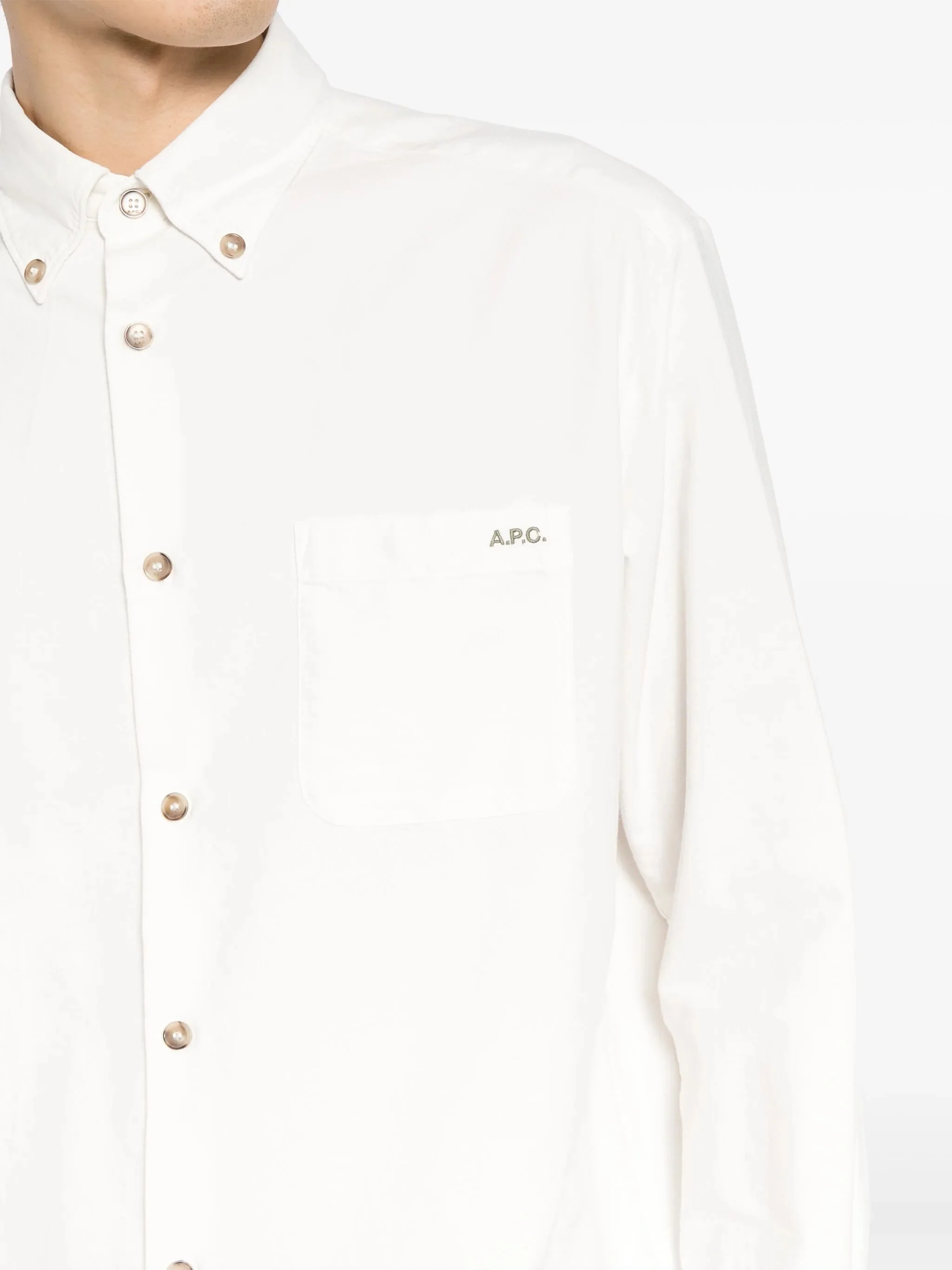 A.p.c. Classic Button-Down Shirt in Size M - Image 5
