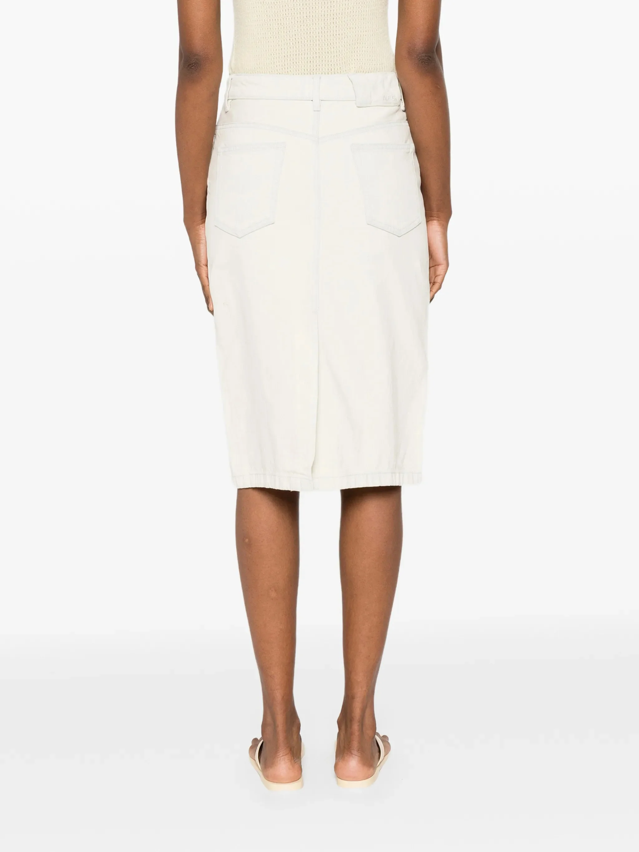 A.p.c. Classic Front Button Mini Skirt - Size 36 - Image 4