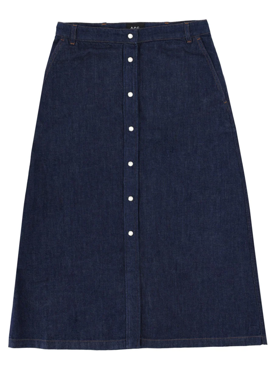 A.P.C. Denim Midi Skirt