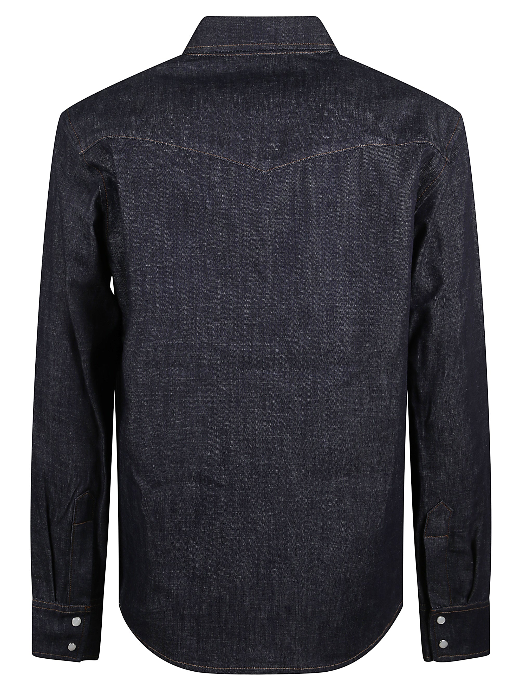 A.P.C. Denim Shirt, Regular Collar, Long Sleeves, Pockets with Buttons, Long Sleeves - Image 6