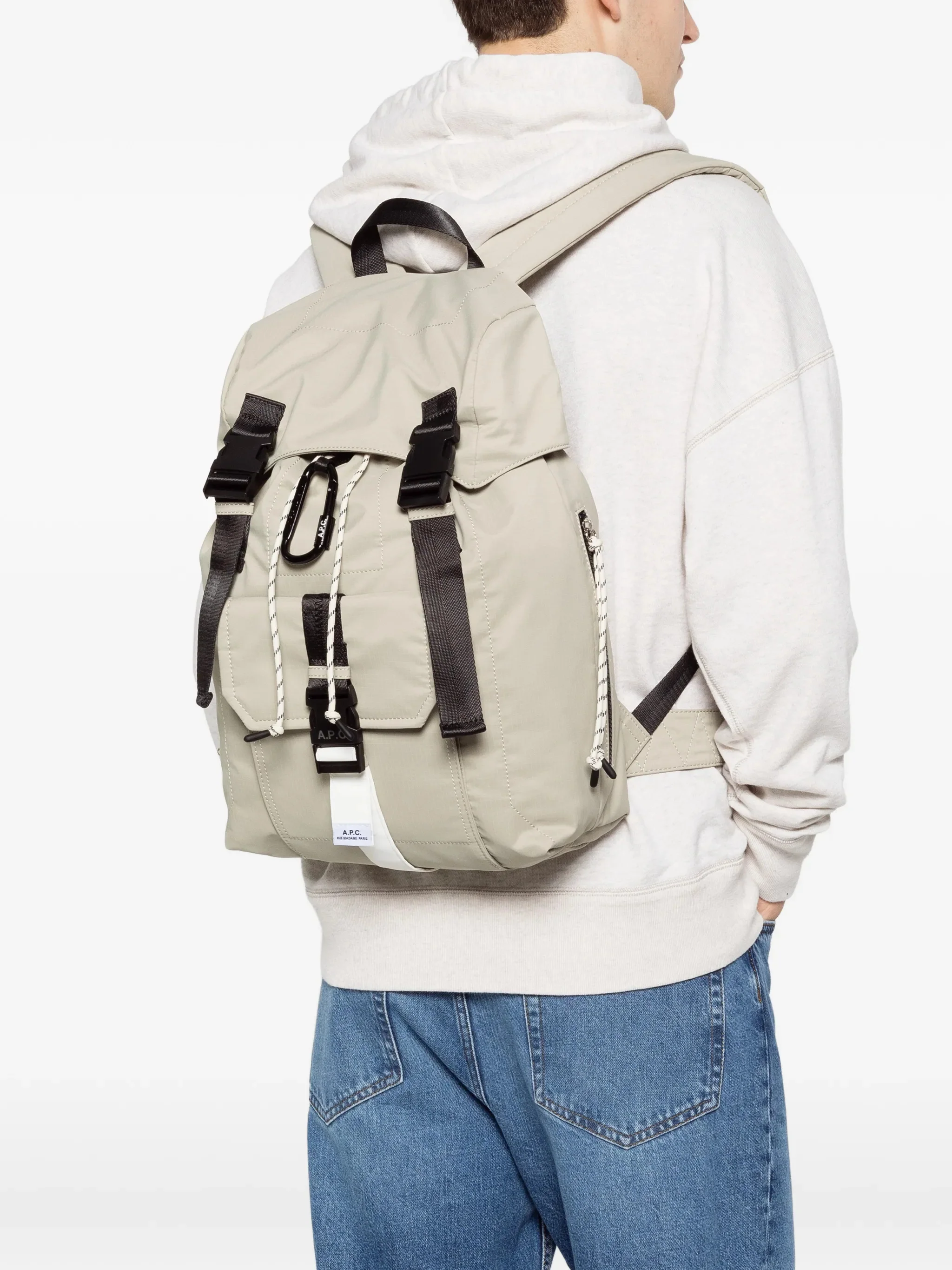 A.p.c. Durable Mini Backpack with Dual Buckle Closure - 45 x 30 x 14 cm - Image 2