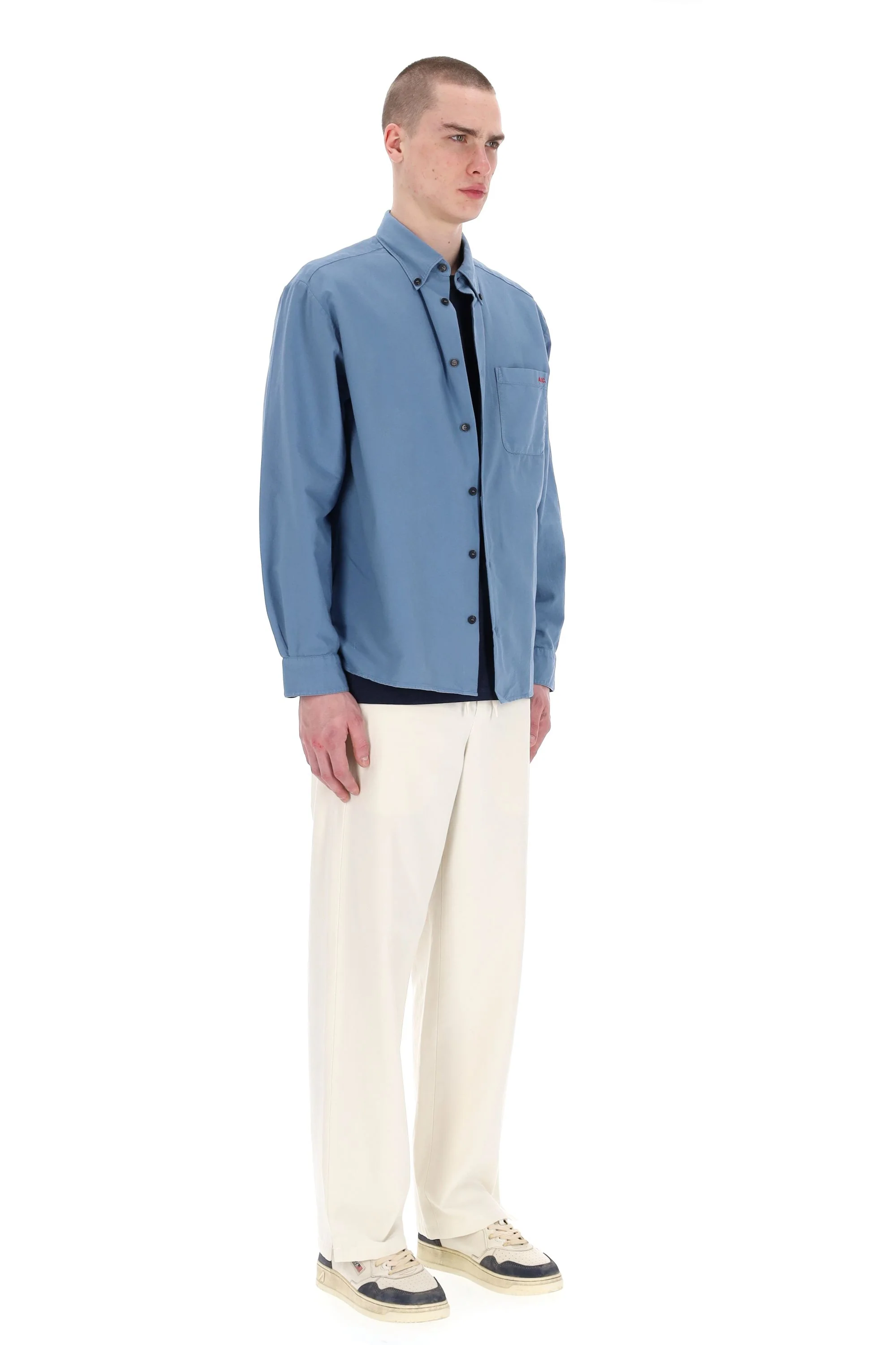 A.p.c. Essentials Button-Up Shirt for Men - Image 3