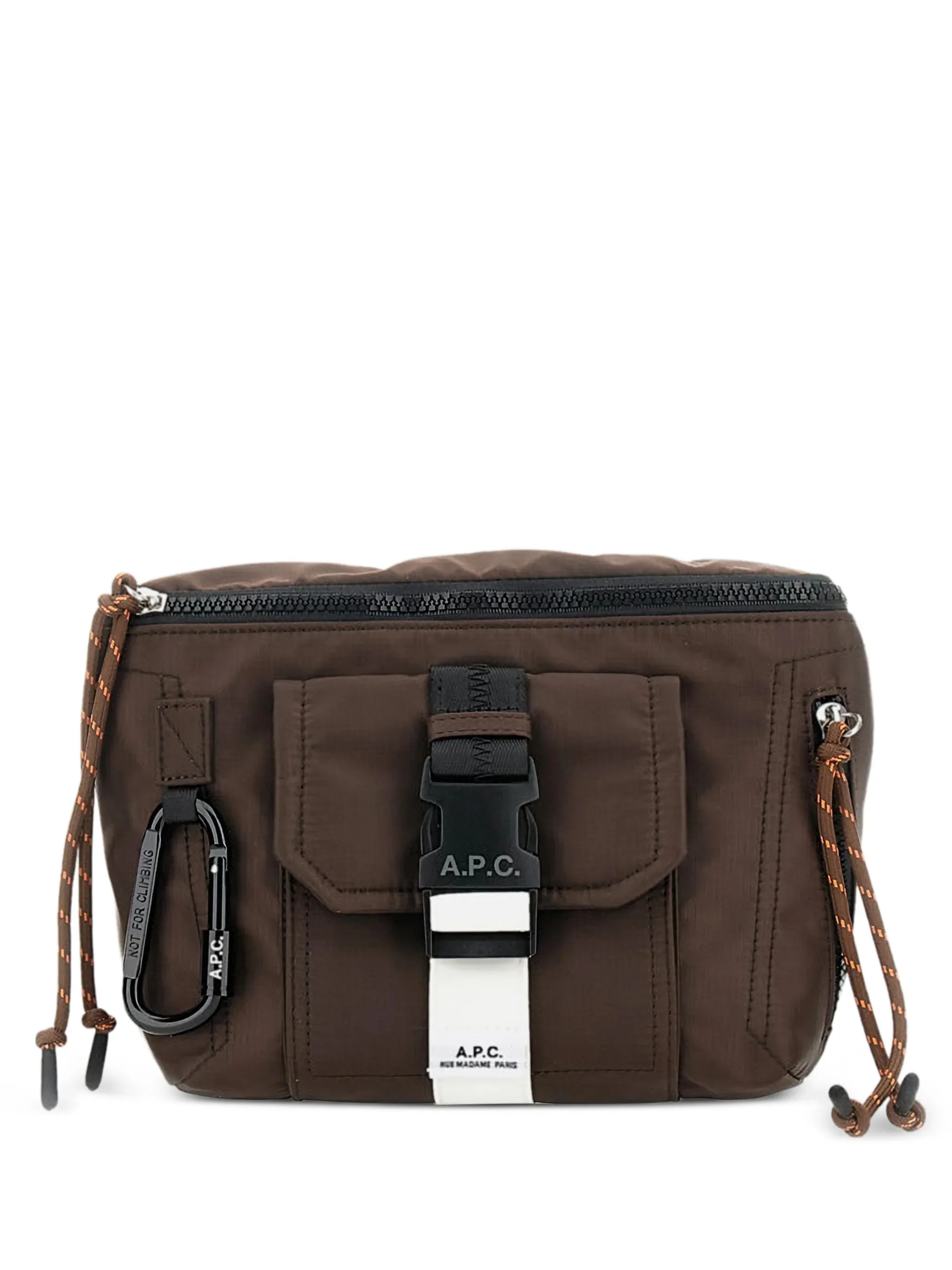 A.p.c. Mini Front Pocket Nylon Bag with Carabiner