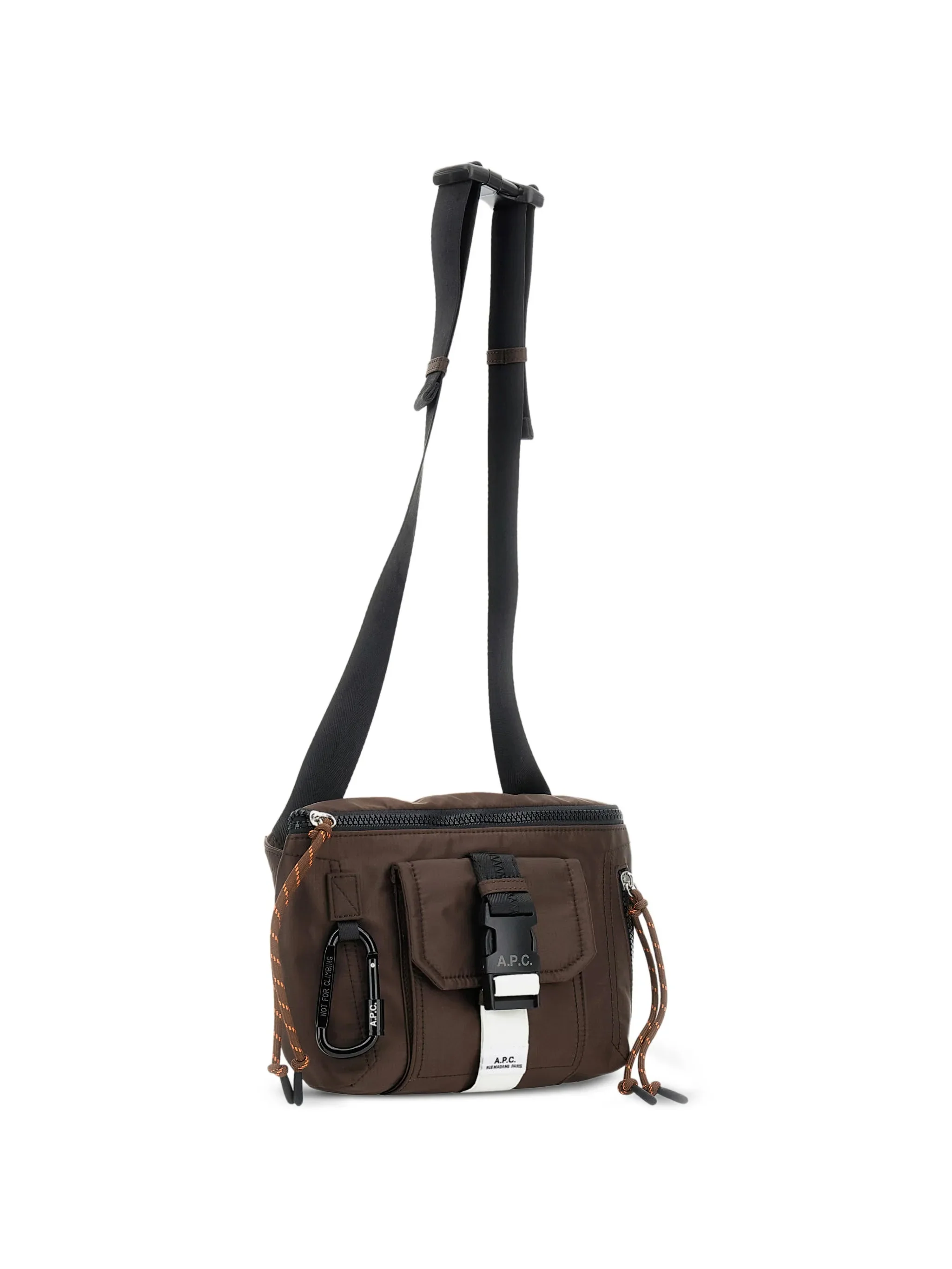A.p.c. Mini Front Pocket Nylon Bag with Carabiner - Image 3