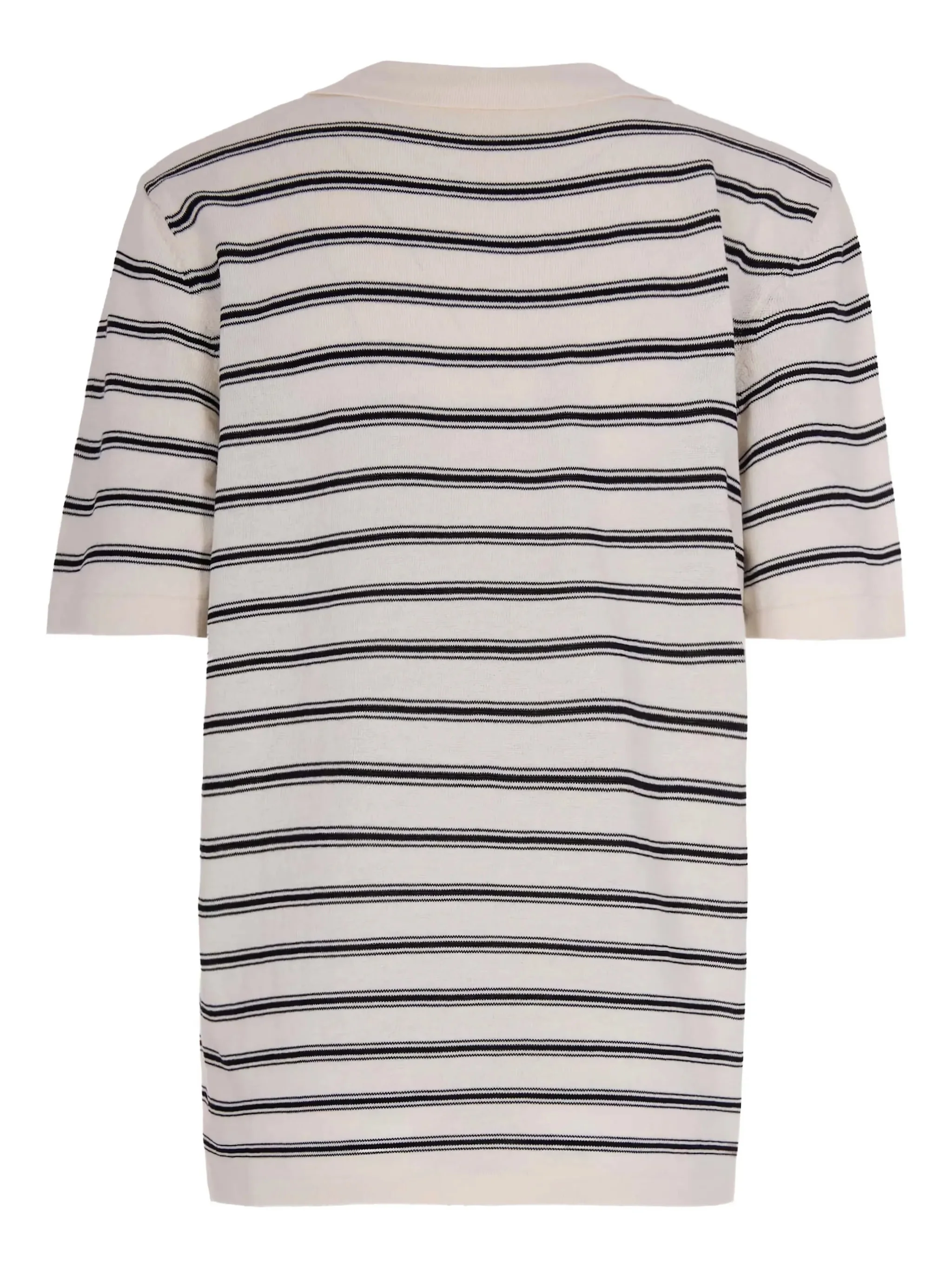 A.p.c. Mini Ribbed Polo with Button Fastening - Size M - Image 2