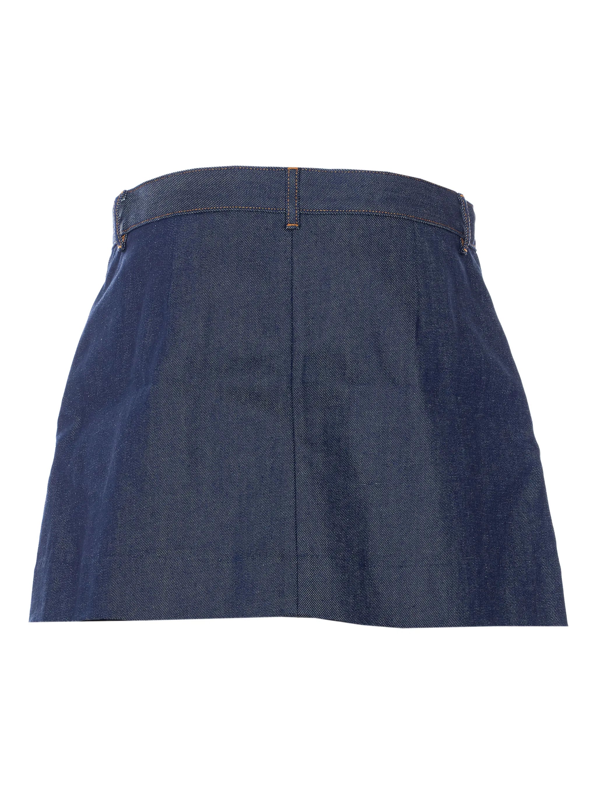 A.p.c. Pleated Panel Mini Skirt with Concealed Zip Closure - Size 36 - Image 2