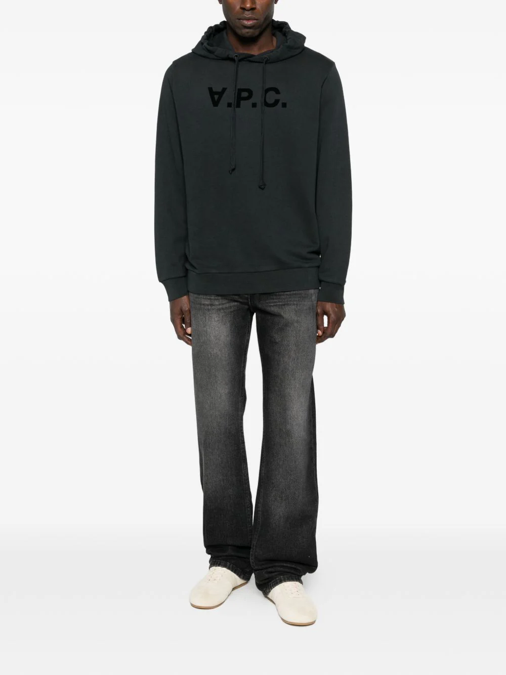 A.P.C. Velvet Logo Hoodie - Image 5