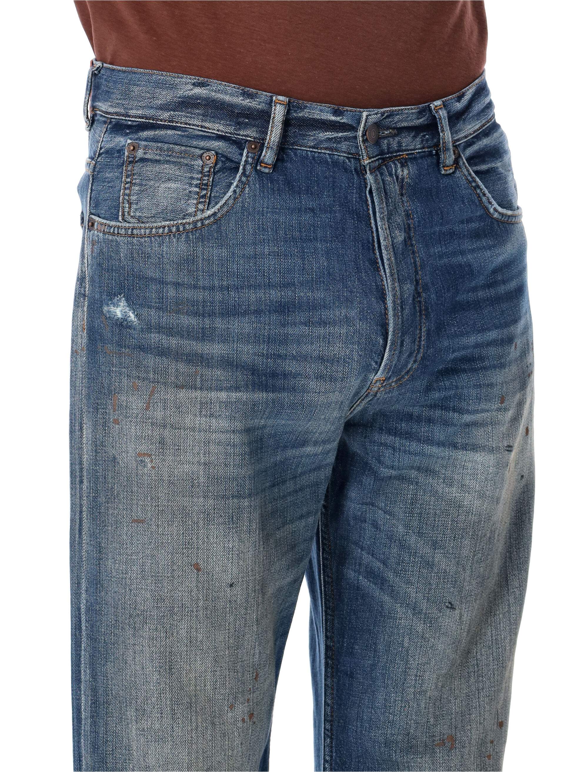 Acne Studios Authentic Vintage-Inspired Jeans with Mid Waist and Straight Leg - Image 3