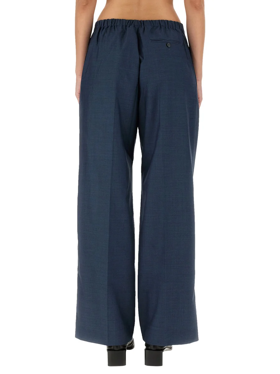 Acne Studios Chic Women's Wool Trousers with Button Closure - Image 3