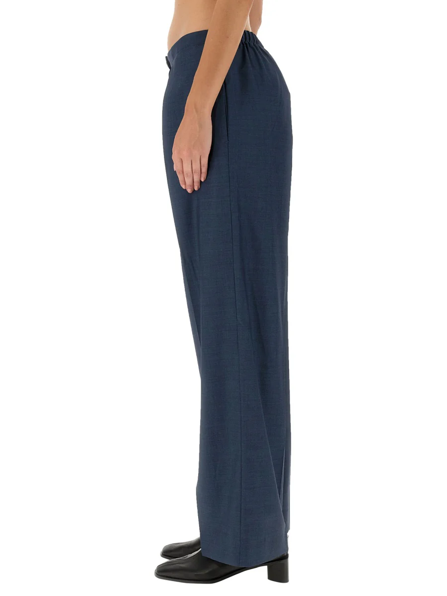 Acne Studios Chic Women's Wool Trousers with Button Closure - Image 4