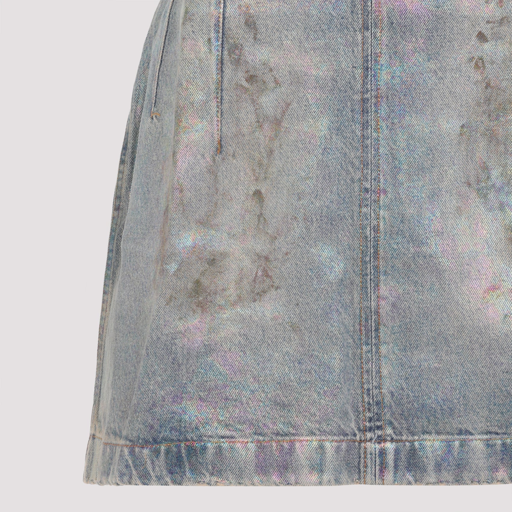ACNE STUDIOS Coated Denim Dress - Image 6