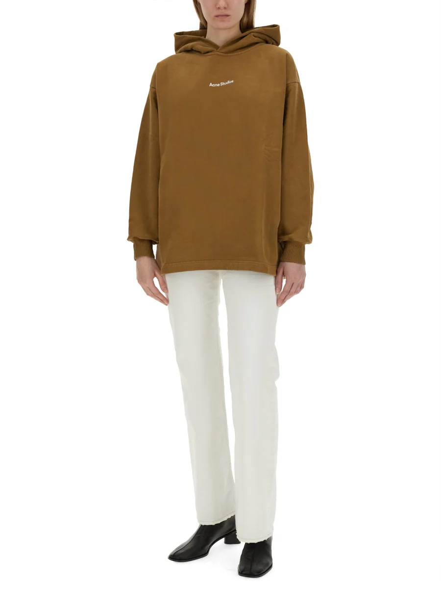ACNE STUDIOS Logo-print Drop-shoulder Hoodie - Image 2