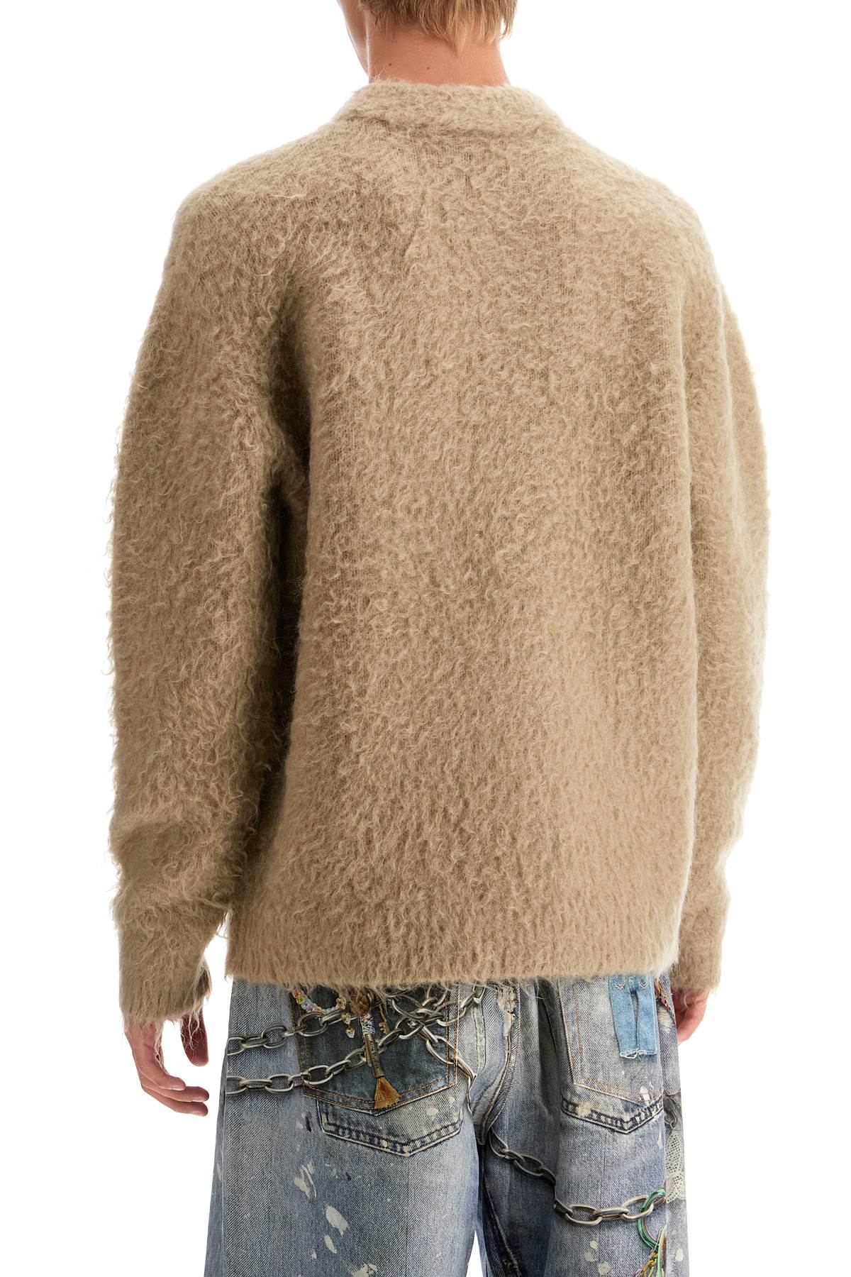 Acne Studios Regular Fit Wool Blend T-Shirt - Image 3