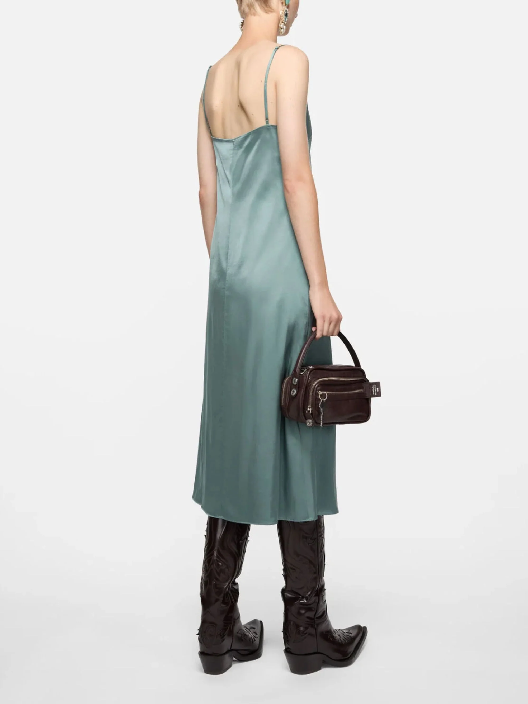 Acne Studios Satin Slip Dress - Image 5