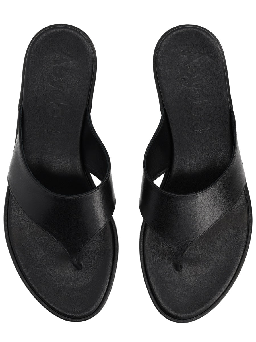 AEYDE Daphne Leather Heeled Sandals - Image 6