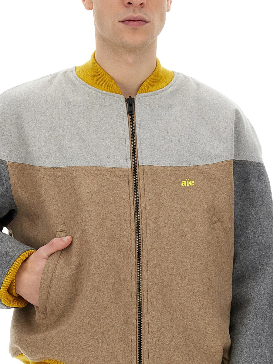 AïE Colour-block Bomber Jacket - Image 4