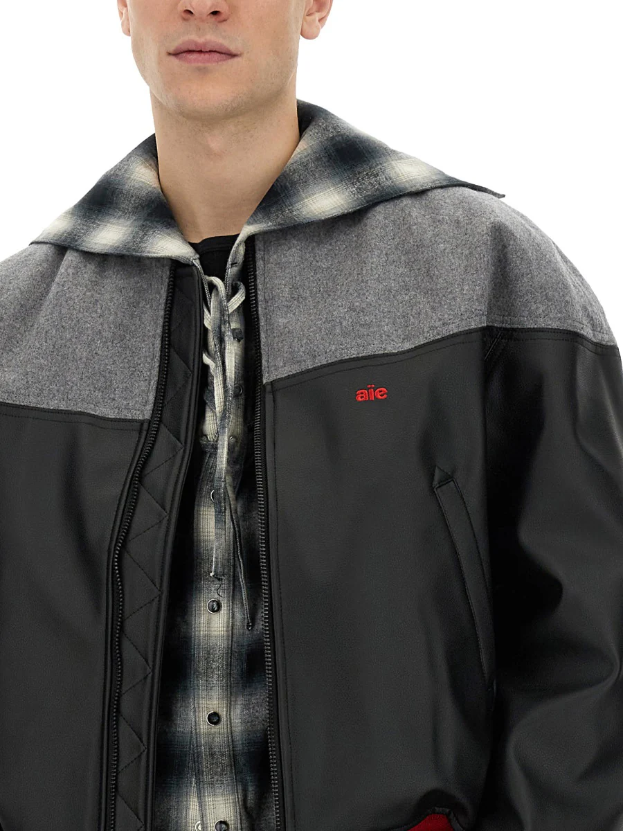 AïE Colour-block Bomber Jacket - Image 4