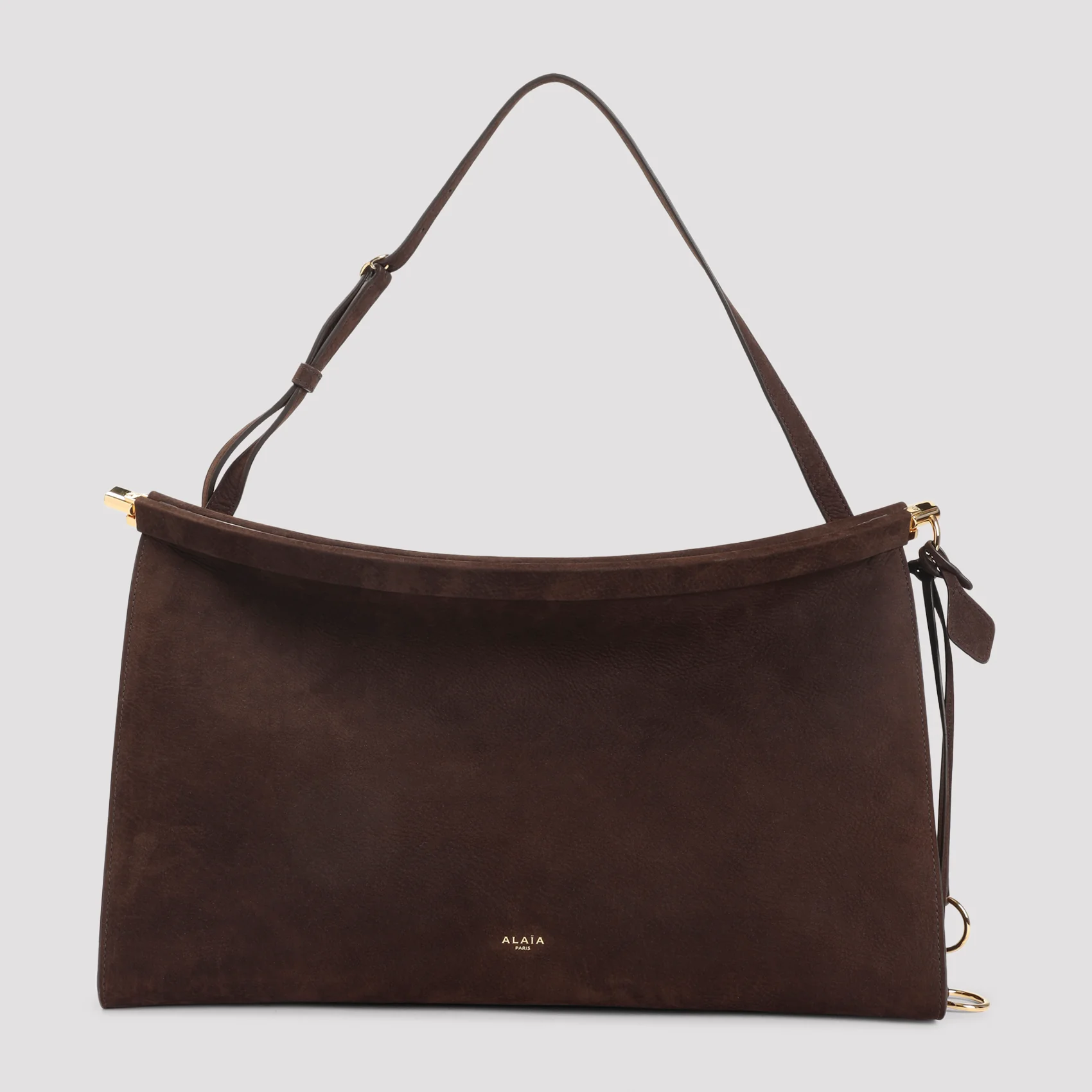 ALAÏA Le Click East West Large Bag in Nubuck - Image 7