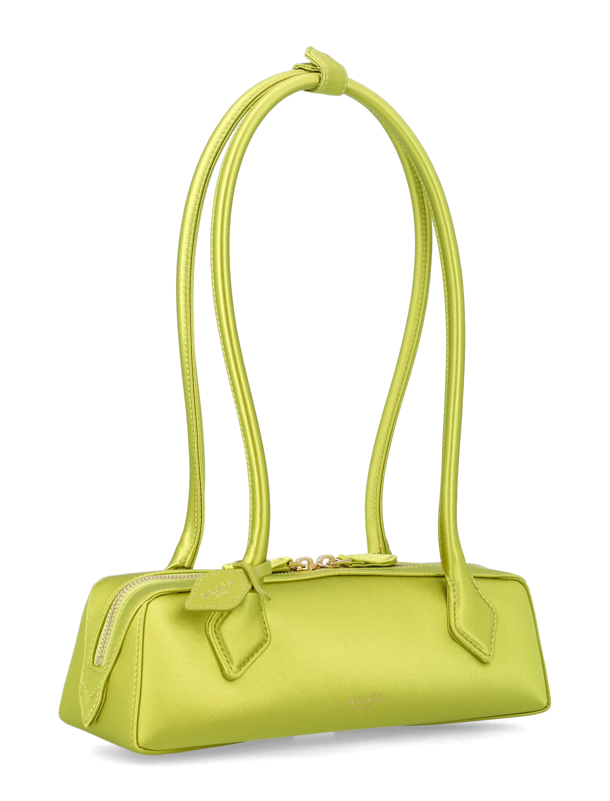 Alaia Mini Satin Handbag - Iconic Elongated Silhouette - Image 2