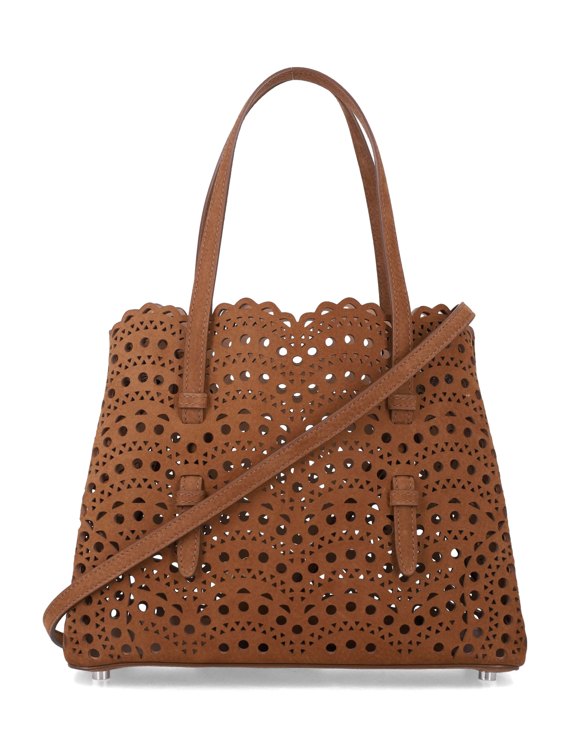 Alaia Refined Mini Handbag - Elegant Nubuck Leather Design