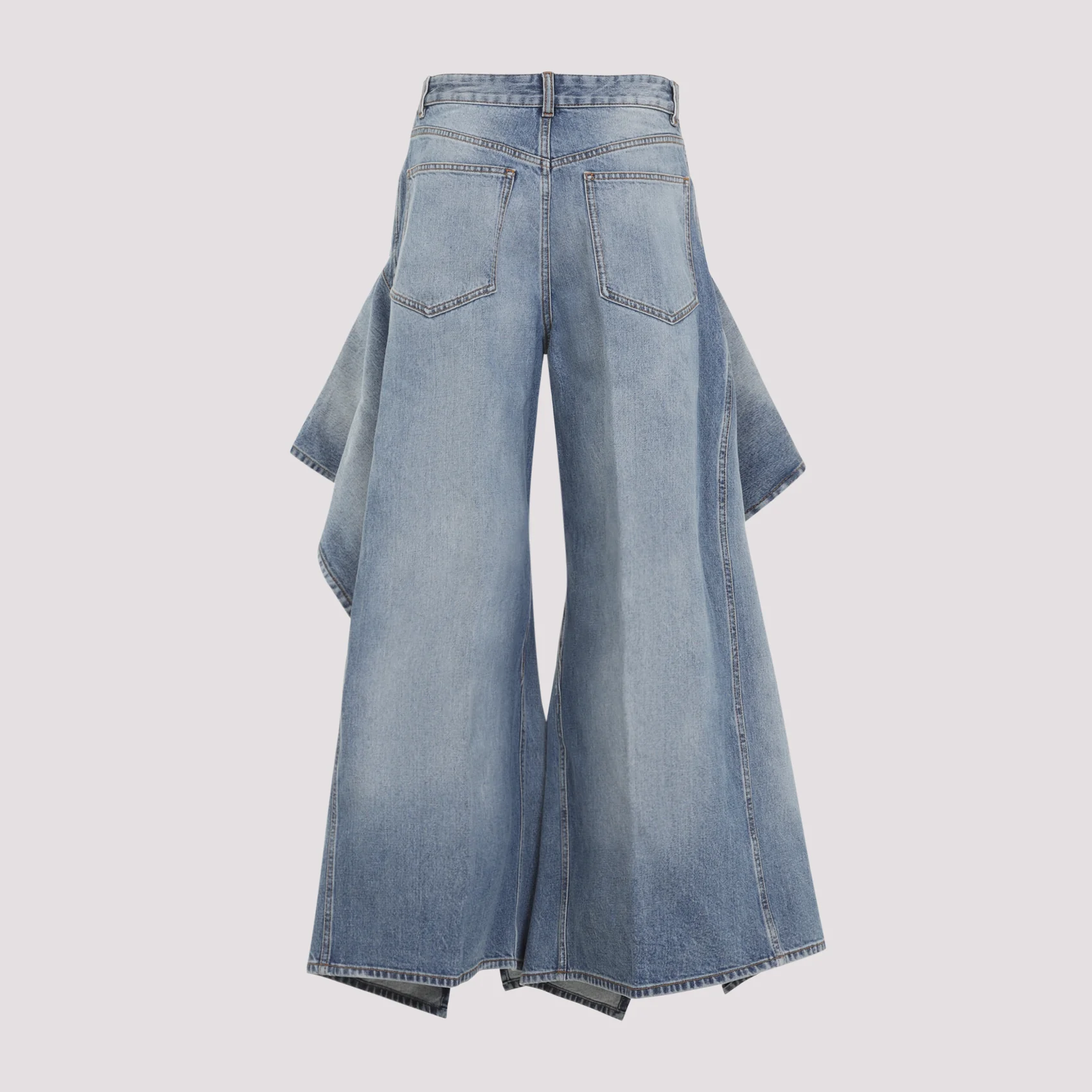 Alaïa Ruffle Faded Jeans - Image 4