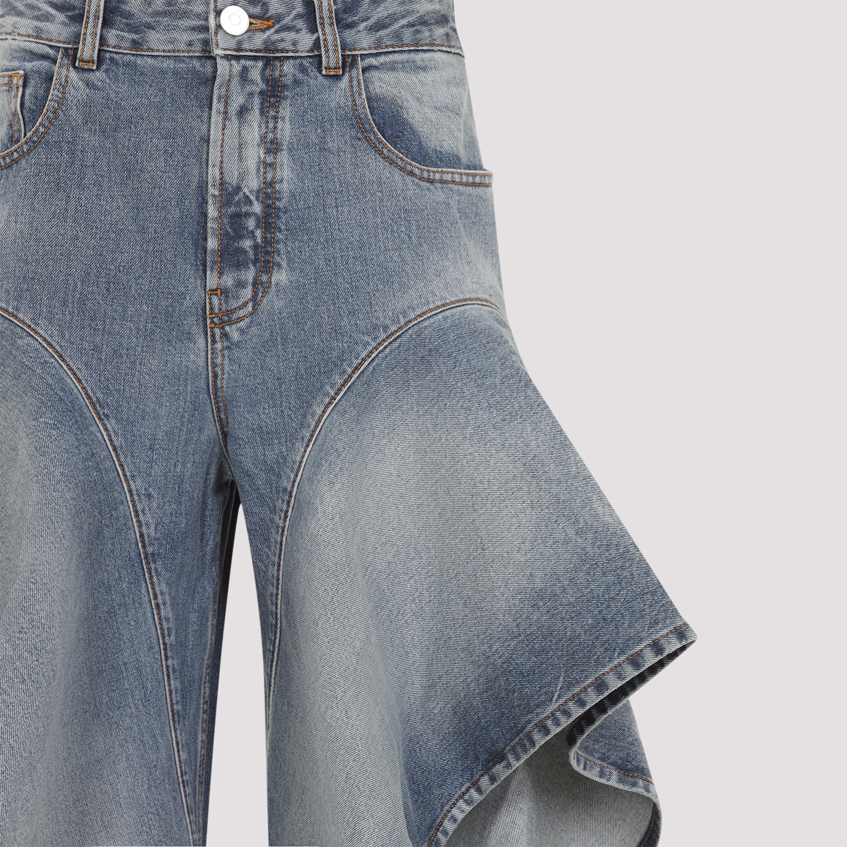 Alaïa Ruffle Faded Jeans - Image 5