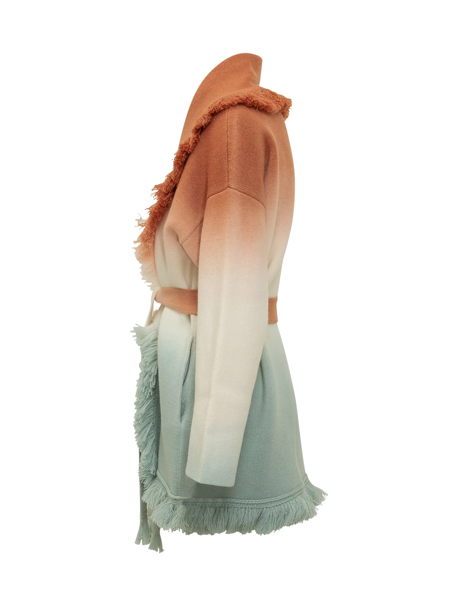 Alanui Fringe Knit Cardigan with Belt - Image 3