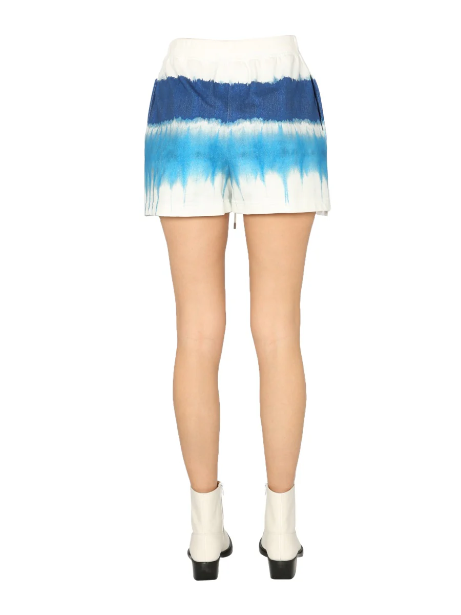 Alberta Ferretti Elastic Waist Cotton Shorts - Image 4