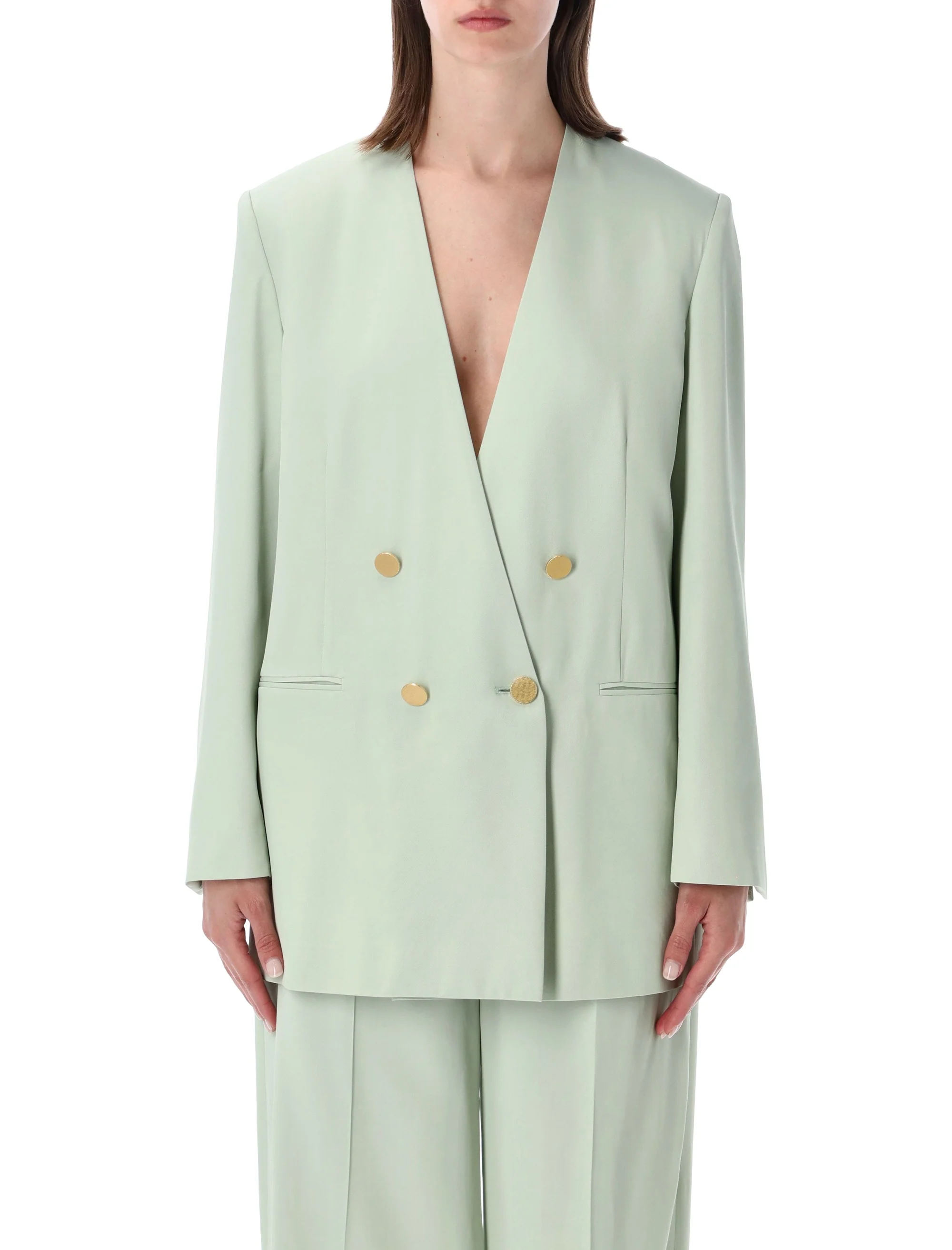 Alberta Ferretti Elegant Double-Breasted Jacket - Size 40