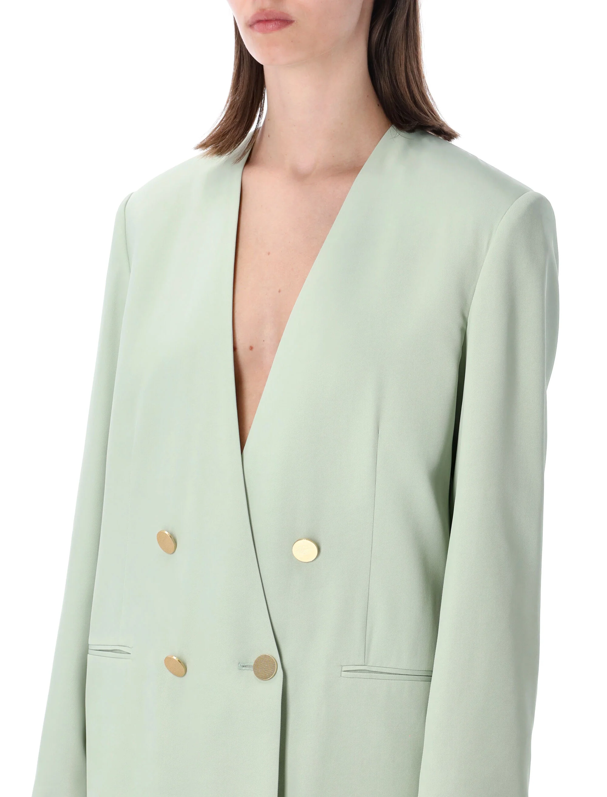 Alberta Ferretti Elegant Double-Breasted Jacket - Size 40 - Image 3