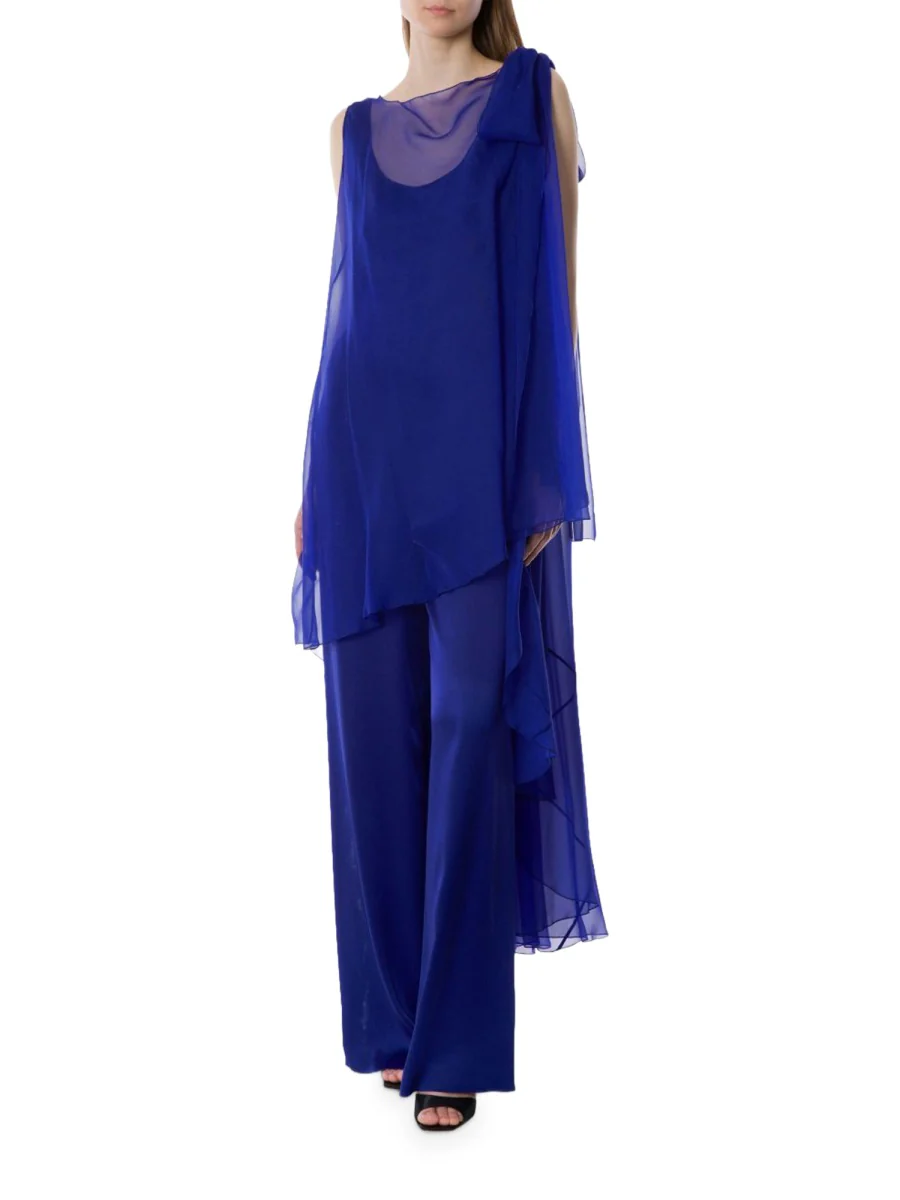 Alberta Ferretti Silk Jumpsuit for Women - SS25 Collection - Image 2