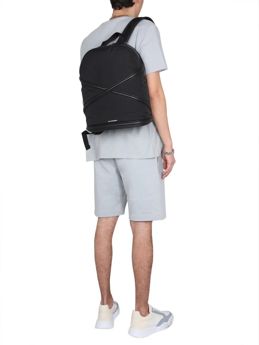 ALEXANDER McQUEEN Bermuda Shorts with Graffiti Logo Print - Image 2