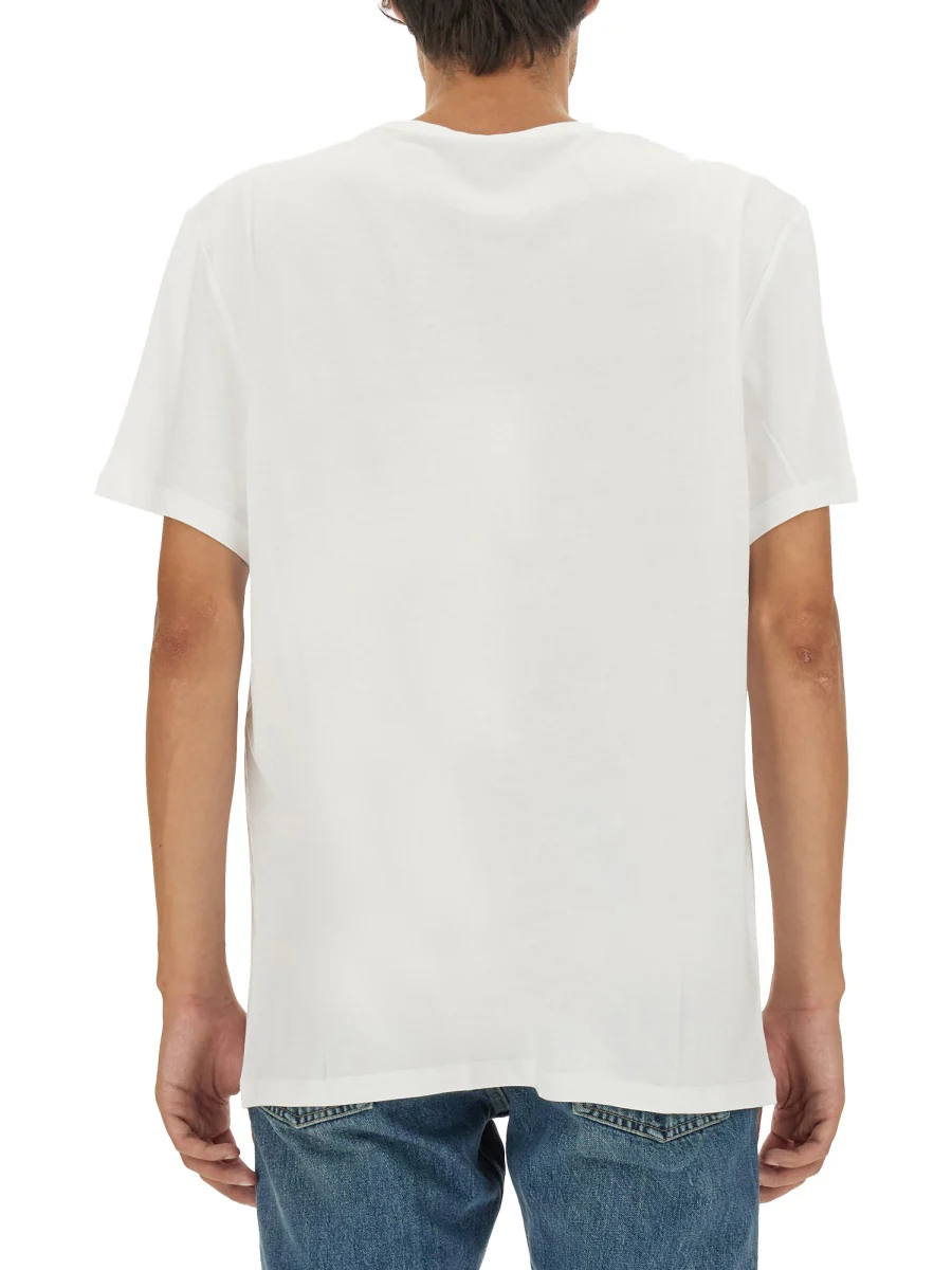 ALEXANDER McQUEEN Crew Neck T-shirt with Skull Print - Image 4