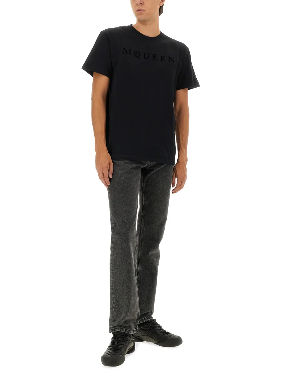 Alexander Mcqueen Flock Print T-Shirt - Image 2