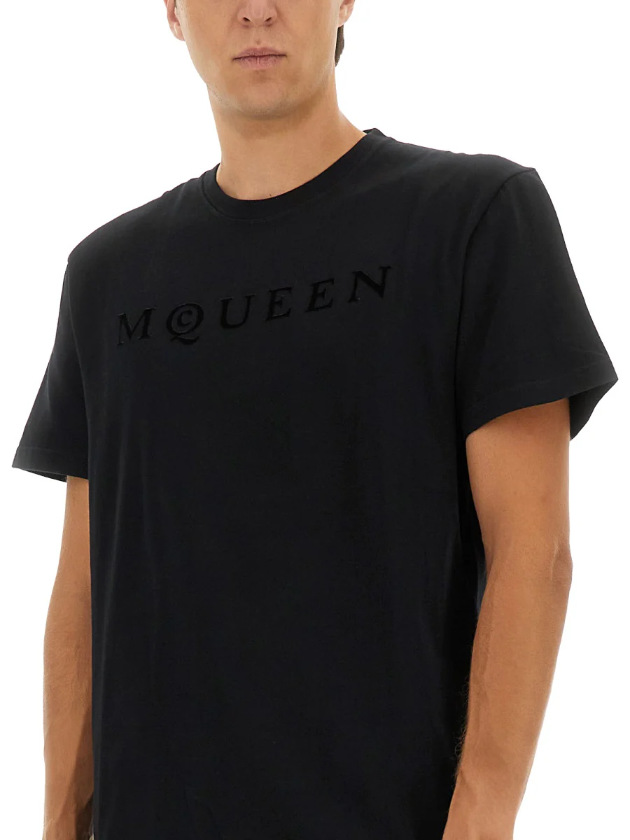 Alexander Mcqueen Flock Print T-Shirt - Image 4
