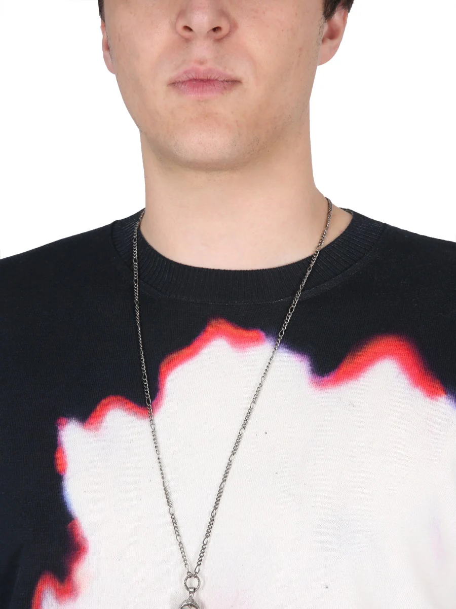 ALEXANDER McQUEEN Jersey with Solarised Flower Print - Image 5