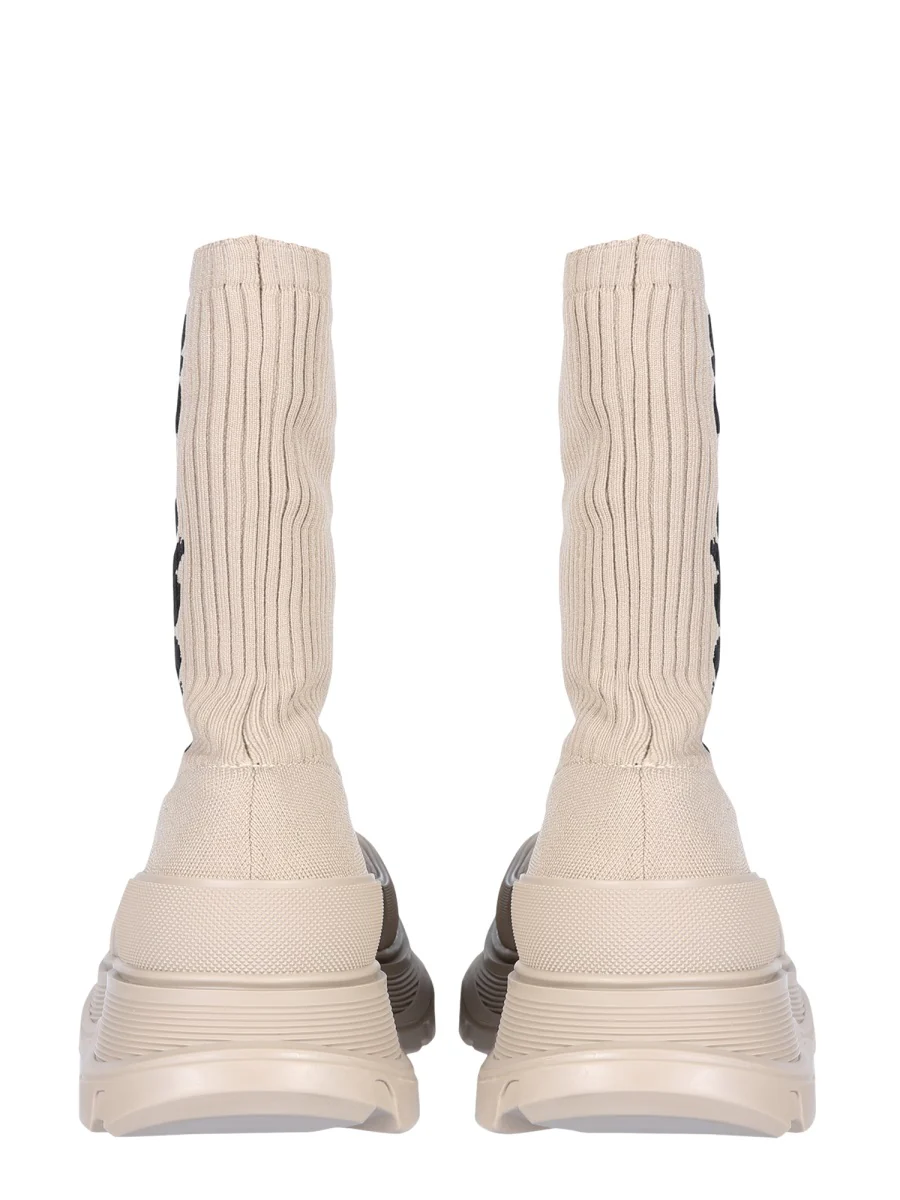 ALEXANDER McQUEEN Knit Tread Slick Boot 'Graffiti' - Image 3