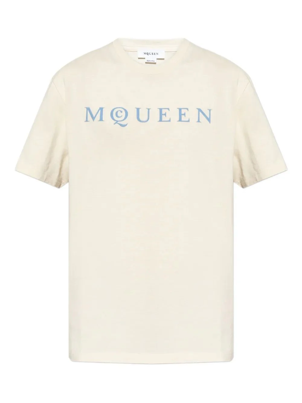 Alexander Mcqueen Men's Flocked Graphic T-Shirt