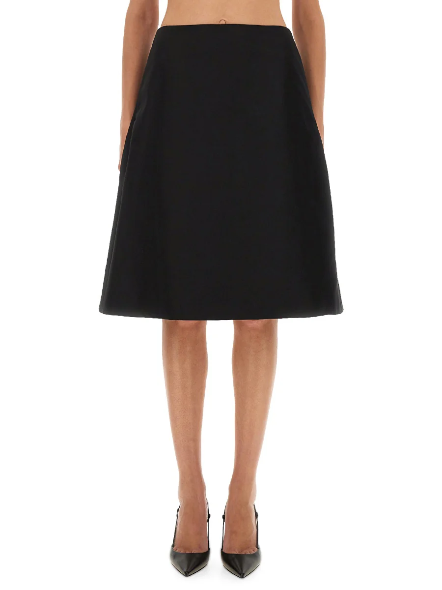 ALEXANDER MCQUEEN Midi Ruched Skirt - Image 6