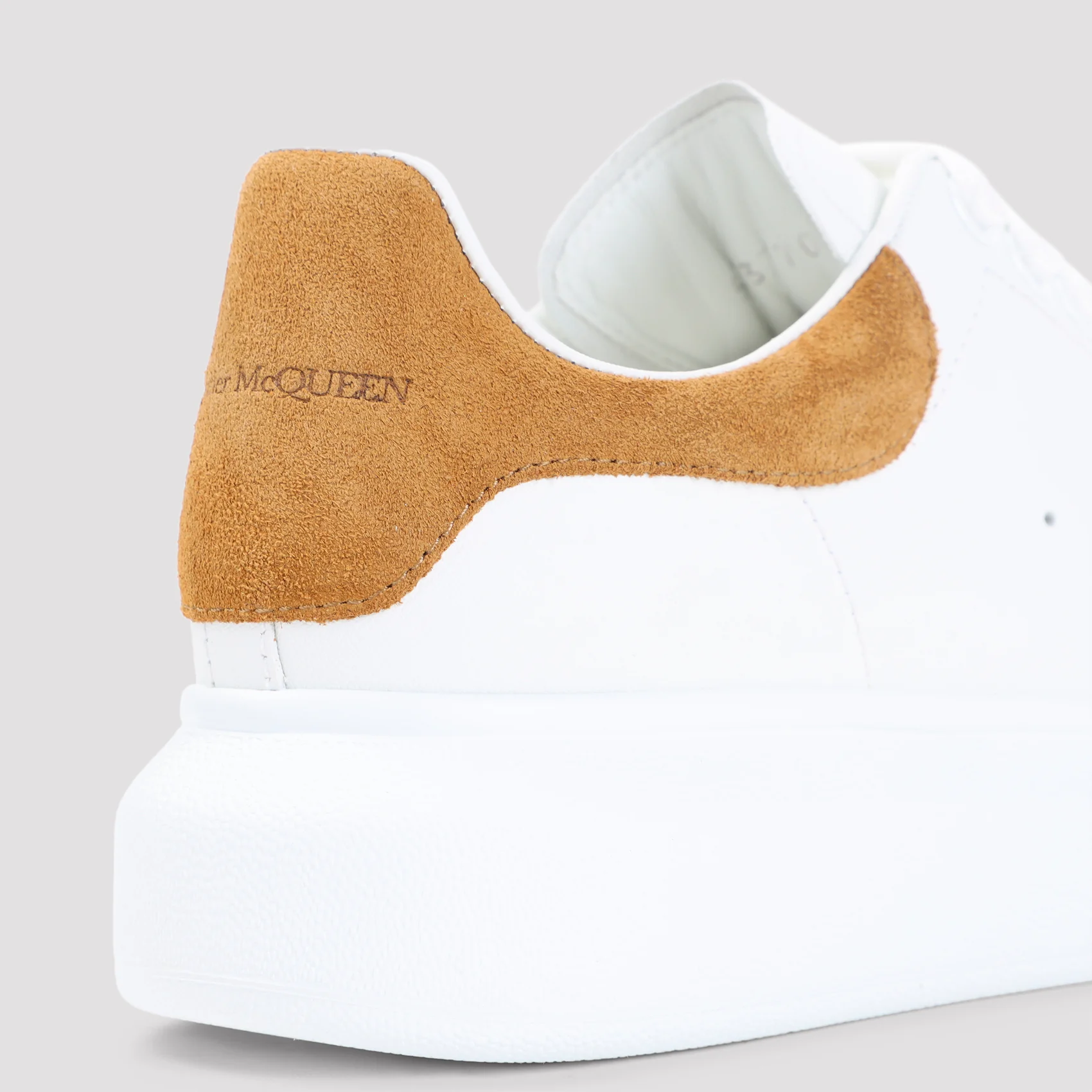 Alexander Mcqueen Oversize Sneakers in Leather with Suede Heel - Image 6