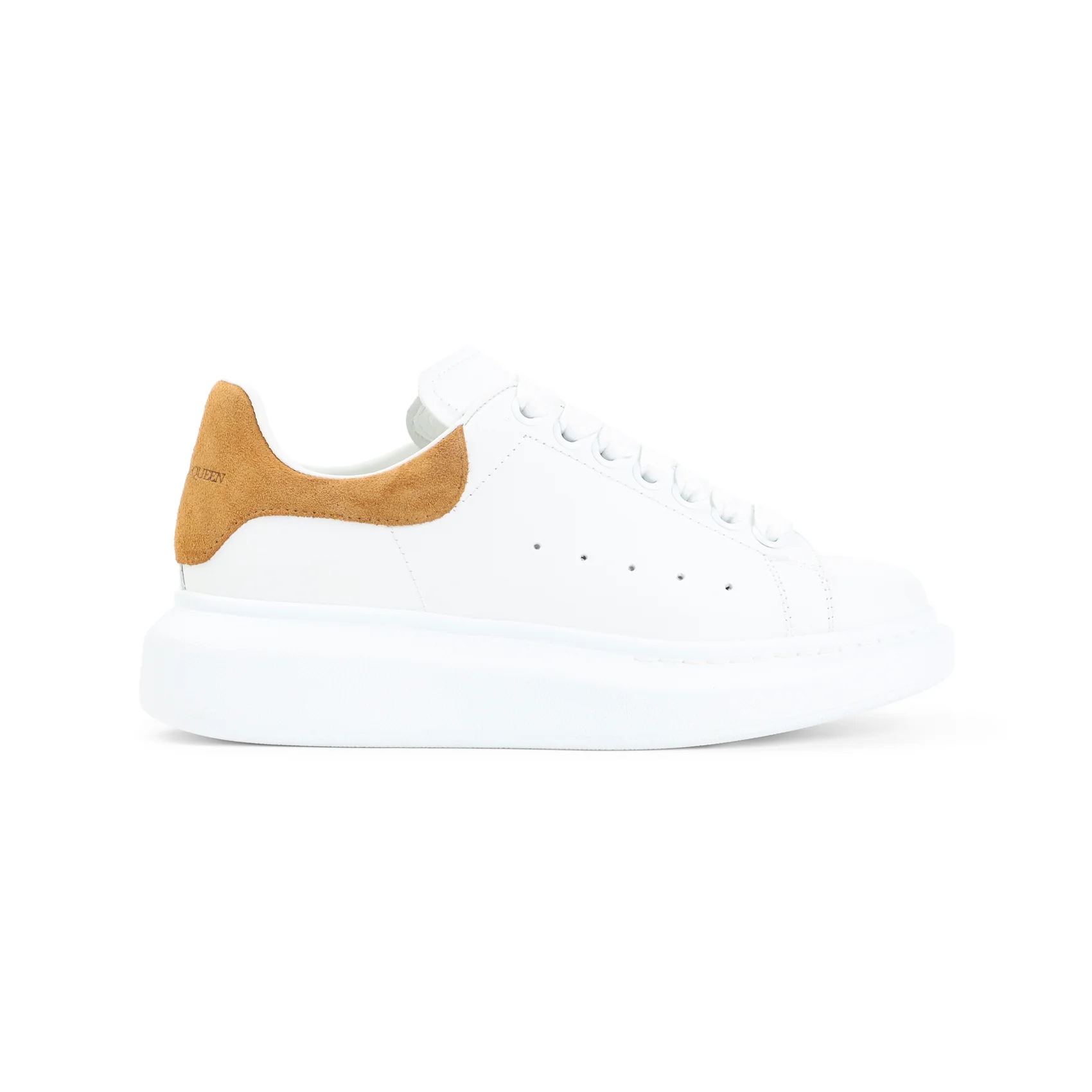 Alexander Mcqueen Oversize Sneakers in Leather with Suede Heel - Image 7